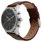 Kenneth Cole Quartz Multifunction Black Dial Leather Strap Watch for Men-NCKC15106002MN