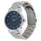 Kenneth Cole Quartz Analog Blue Dial Stainless Steel Strap Watch for Men-NCKC15114002MN