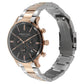 Kenneth Cole Quartz Multifunction Black Dial Metal Strap Watch for Men-KC15177002MN