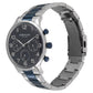 Kenneth Cole Quartz Multifunction Blue Dial Metal Strap Watch for Men-NCKC15185003MN