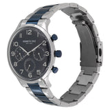 Kenneth Cole Quartz Multifunction Blue Dial Metal Strap Watch for Men-NCKC15185003MN