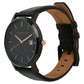 Kenneth Cole Quartz Analog with Date Black Dial Leather Strap Watch for Men-KC15202004MN
