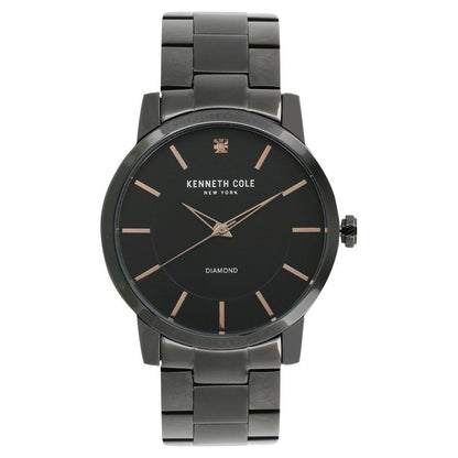 Kenneth Cole Quartz Analog Black Dial Stainless Steel Strap Watch for Men-NDKC50120002MN