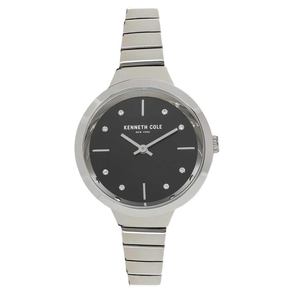 Kenneth Cole Quartz Analog Black Dial Stainless Steel Strap Watch for Women NDKC50187001LD