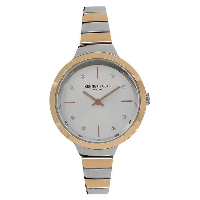 Kenneth Cole Quartz Analog Silver Dial Stainless Steel Strap Watch For Women