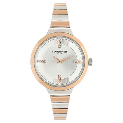 Kenneth Cole Quartz Analog Silver Dial Stainless Steel Strap Watch For Women