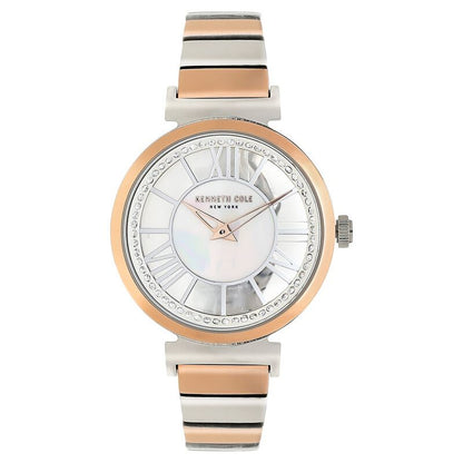 Kenneth Cole Quartz Analog Mother Of Pearl Dial Stainless Steel Strap Watch For Women