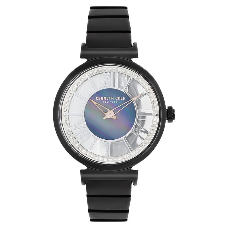 Kenneth Cole Quartz Analog Mother Of Pearl Dial Stainless Steel Strap Watch For Women