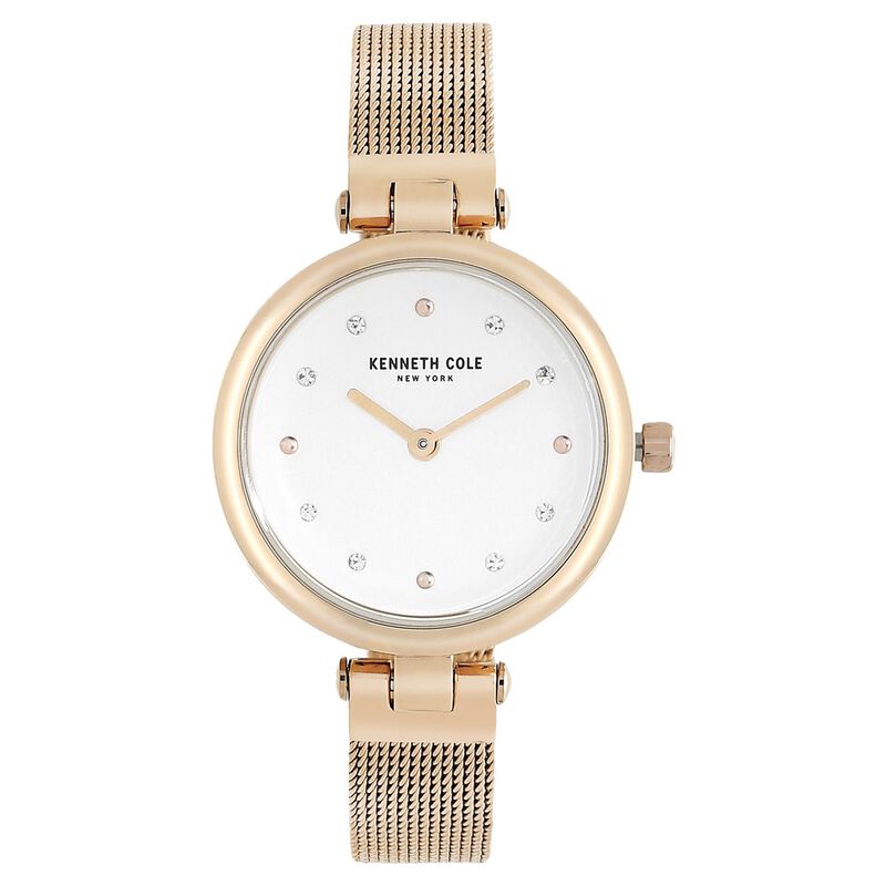 Kenneth Cole Quartz Analog Silver Dial Stainless Steel Strap Watch For Women