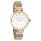 Kenneth Cole Quartz Analog Silver Dial Stainless Steel Strap Watch For Women