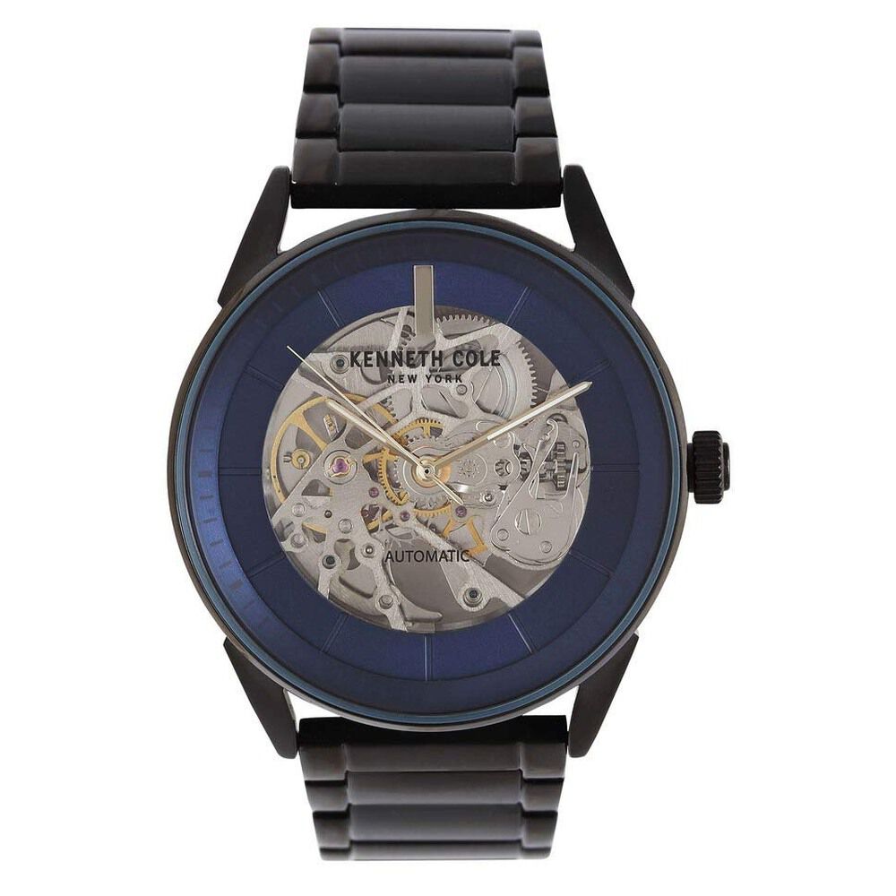 Blue Dial Stainless Steel Strap Watch for Men-NCKC50563003MN