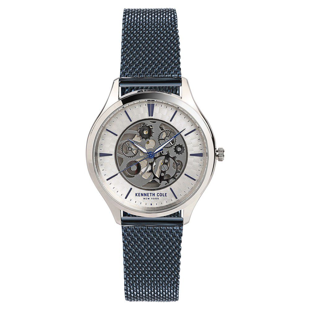 Kenneth Cole Quartz Analog Silver Dial Metal Strap Watch for Men-NCKC50631002MN