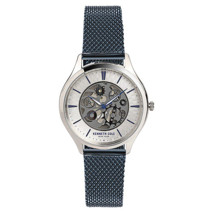 Kenneth Cole Quartz Analog Silver Dial Metal Strap Watch for Men-NCKC50631002MN