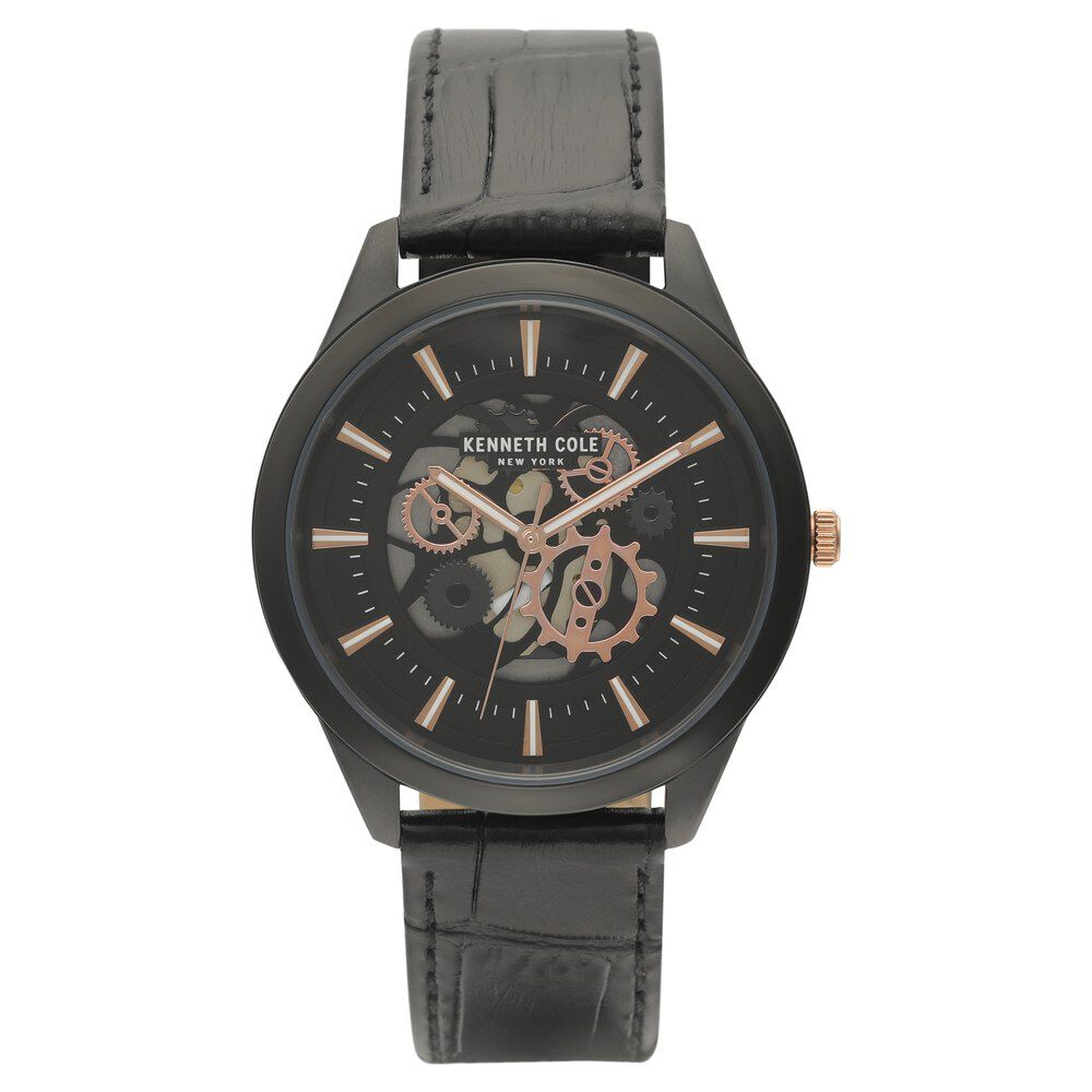 Kenneth Cole Black Dial Quartz Analog Watch for Men-NCKC50632002MN