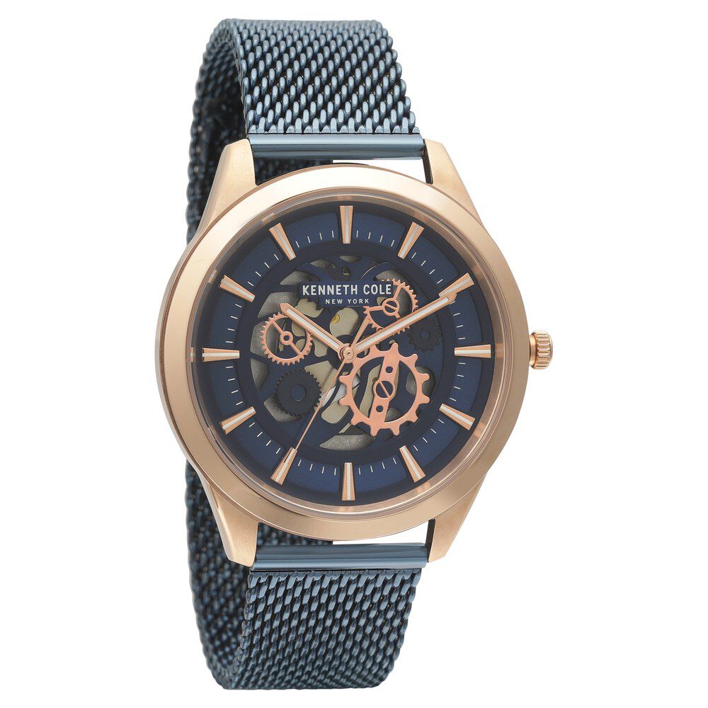 Kenneth Cole Blue Dial Quartz Analog Watch for Men-NCKC50632003MN