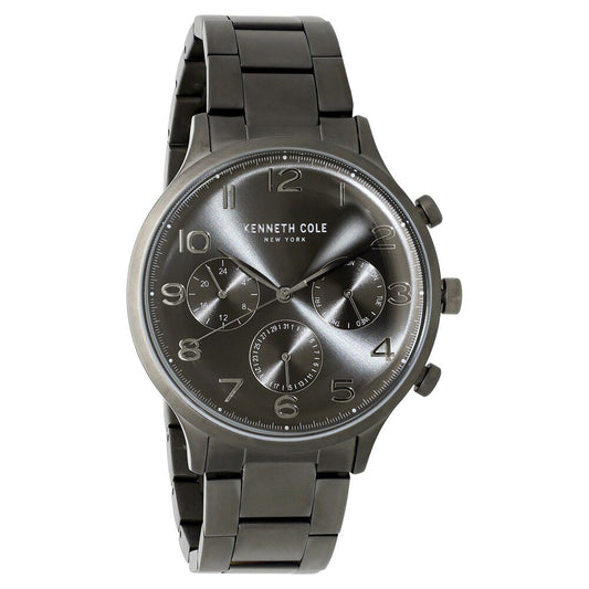 Kenneth Cole Quartz Multifunction Silver Dial Stainless Steel Strap Watch for Men-NDKC50643004MN