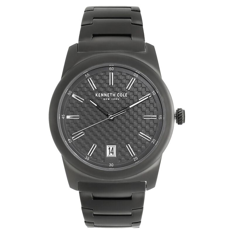 Kenneth Cole Quartz Analog Grey Dial Stainless Steel Strap Watch For Men