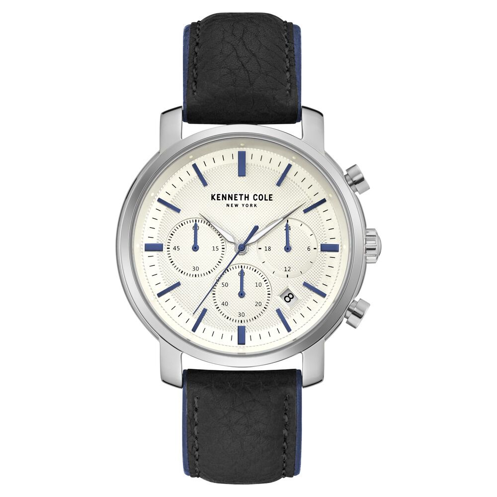 Kenneth Cole Multifunction White Dial Watch for Men-NDKC50775001MN