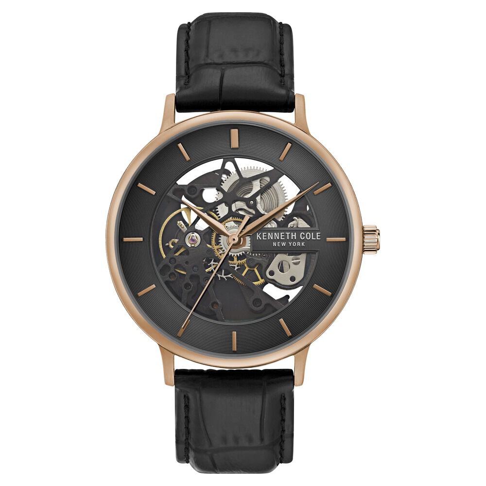 Kenneth Cole Analog Black Dial Watch for Men-NCKC50780001MN