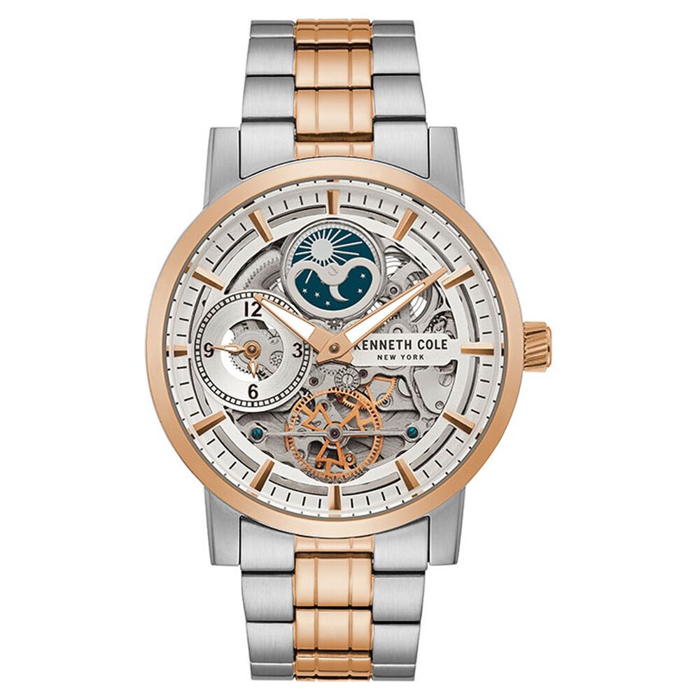Kenneth Cole Multifunction White Dial Watch for Men-NCKC50917005MN