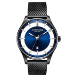 Kenneth Cole Quartz Analog Blue Dial Metal Strap Watch for Men-NCKC50919003MN