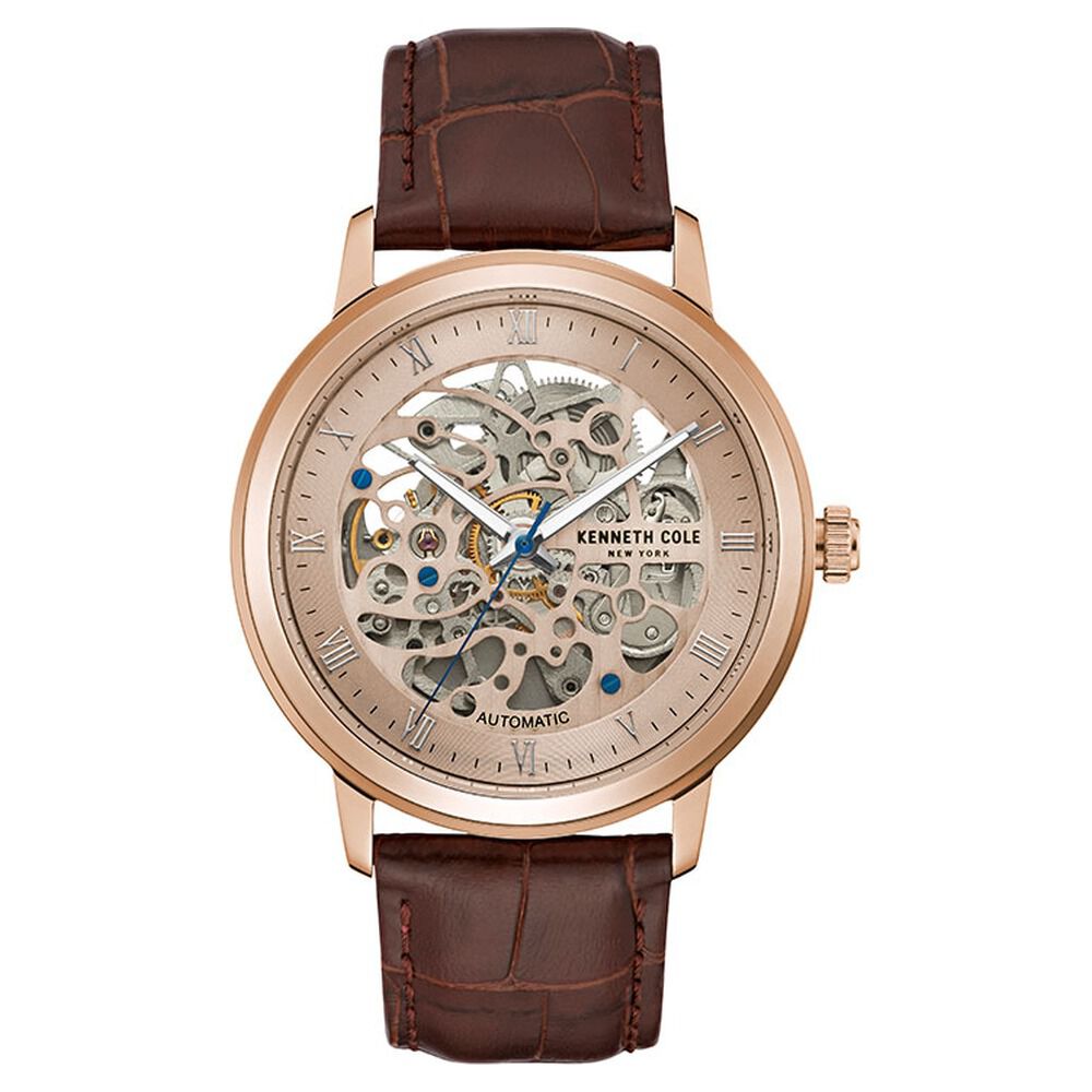 Kenneth Cole Analog Rose Gold Dial Watch for Men-NCKC50920001MN