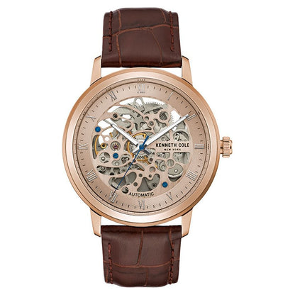 Kenneth Cole Analog Rose Gold Dial Watch for Men-NCKC50920001MN