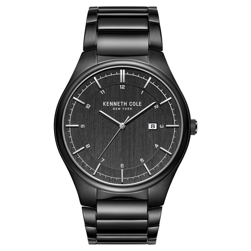 Kenneth Cole Quartz Analog Black Dial Stainless Steel Strap Watch For Men