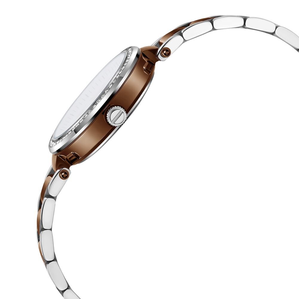 Kenneth Cole Quartz Multifunction Mother Of Pearl Dial Stainless Steel Strap Watch For Women