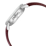 Kenneth Cole Quartz Multifunction Silver Dial Leather Strap Watch For Women