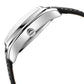 Kenneth Cole Automatic Black Dial Leather Strap Watch for Men-NDKC51083001MN