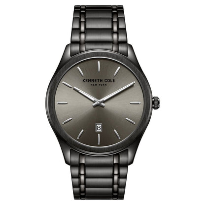 Kenneth Cole Quartz Analog with Date Grey Dial Watch for Men-NCKC51117002MNW