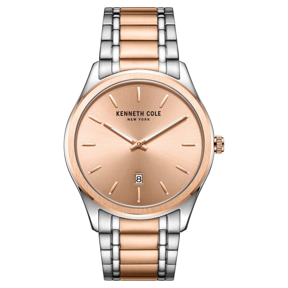 Kenneth Cole Analog Rose Gold Dial Watch for Men-NCKC51117003MNW