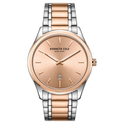 Kenneth Cole Analog Rose Gold Dial Watch for Men-NCKC51117003MNW