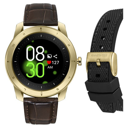 Kenneth Cole Smart Black Dial Silicone Strap Unisex Watch KCGD21740