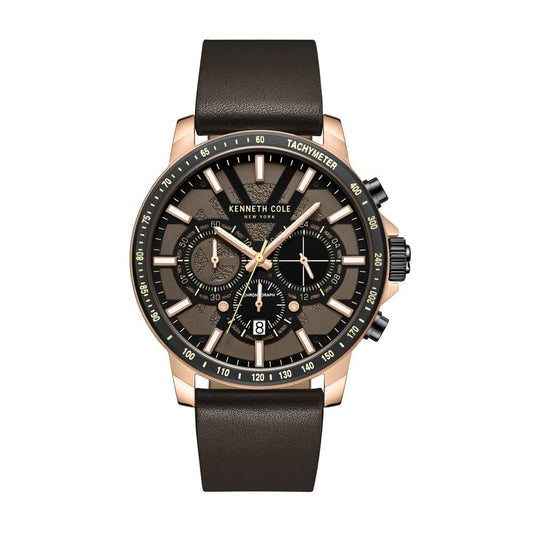 Kenneth Cole Black Dial Quartz Multifunction Watch for Men