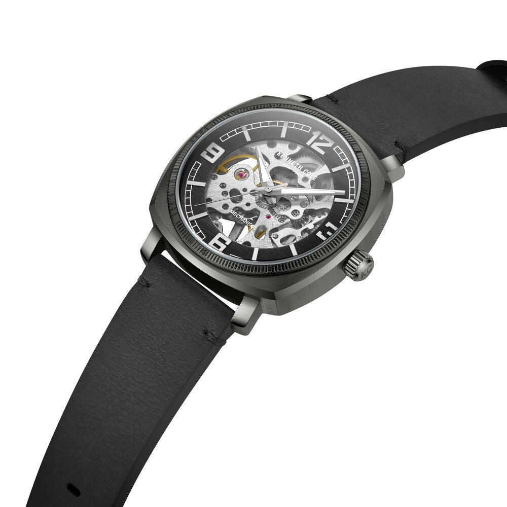 Kenneth Cole Black Dial Analog Mechanical Hand Wound Watch for Men