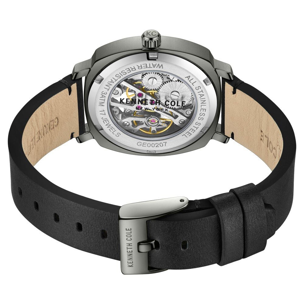 Kenneth Cole Black Dial Analog Mechanical Hand Wound Watch for Men