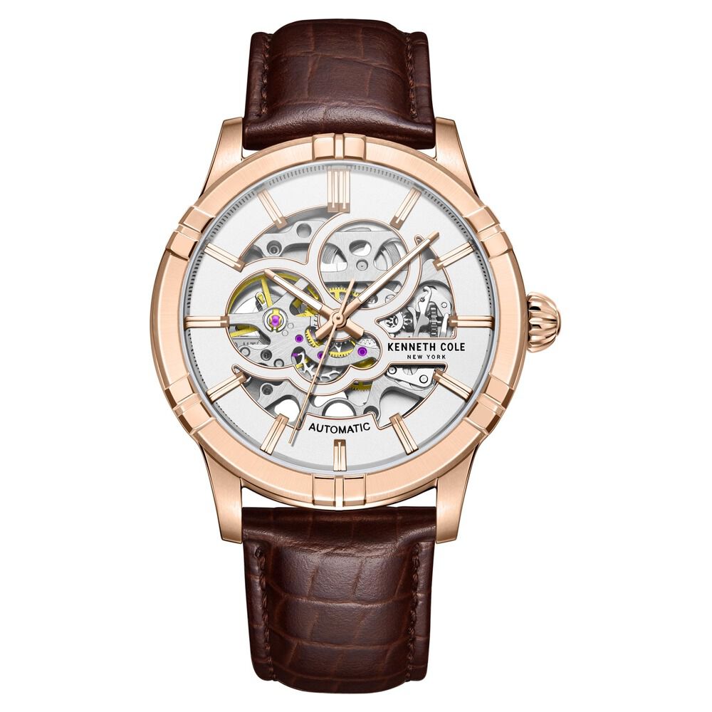 Kenneth Cole Automatic White Dial Watch for Men-NEKCWGE2220804MNW