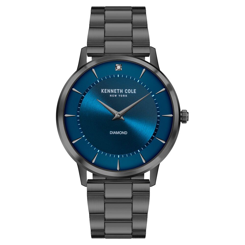 Kenneth Cole Quartz Analog Blue Dial Stainless Steel Strap Watch for Men NEKCWGG2106303MN