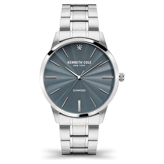 Kenneth Cole Blue Dial Stainless Steel Strap Watch For Men