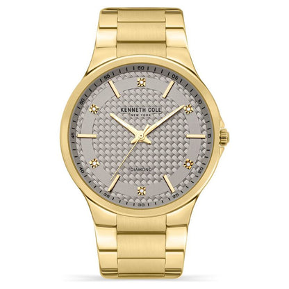 Kenneth Cole Quartz Analog Grey Dial Stainless Steel Strap Watch For Men