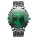 Kenneth Cole Quartz Analog Green Dial Stainless Steel Strap Watch for Men