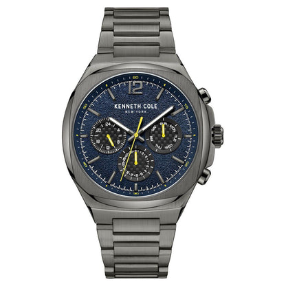 Kenneth Cole Multifunction Blue Dial Watch for Men-NTKCWGK2222003MN