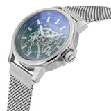 Kenneth Cole Automatic Grey Dial Leather Strap Watch for Men NEKCWGL2104101MN