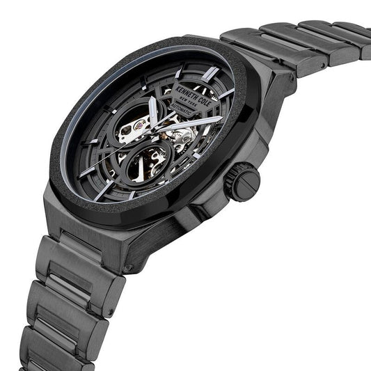 Kenneth Cole Automatic Grey Dial Stainless Steel Watch for Men
