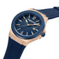 Kenneth Cole Quartz Analog with Date Blue Dial Silicone Strap Watch for Men KCWGN0034403MN