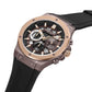 Kenneth Cole Quartz Chronograph Brown Dial Silicone Strap Watch for Men
