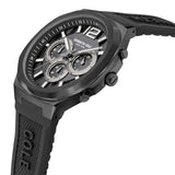 Kenneth Cole Quartz Chronograph Black Dial Silicone Strap Watch For Men
