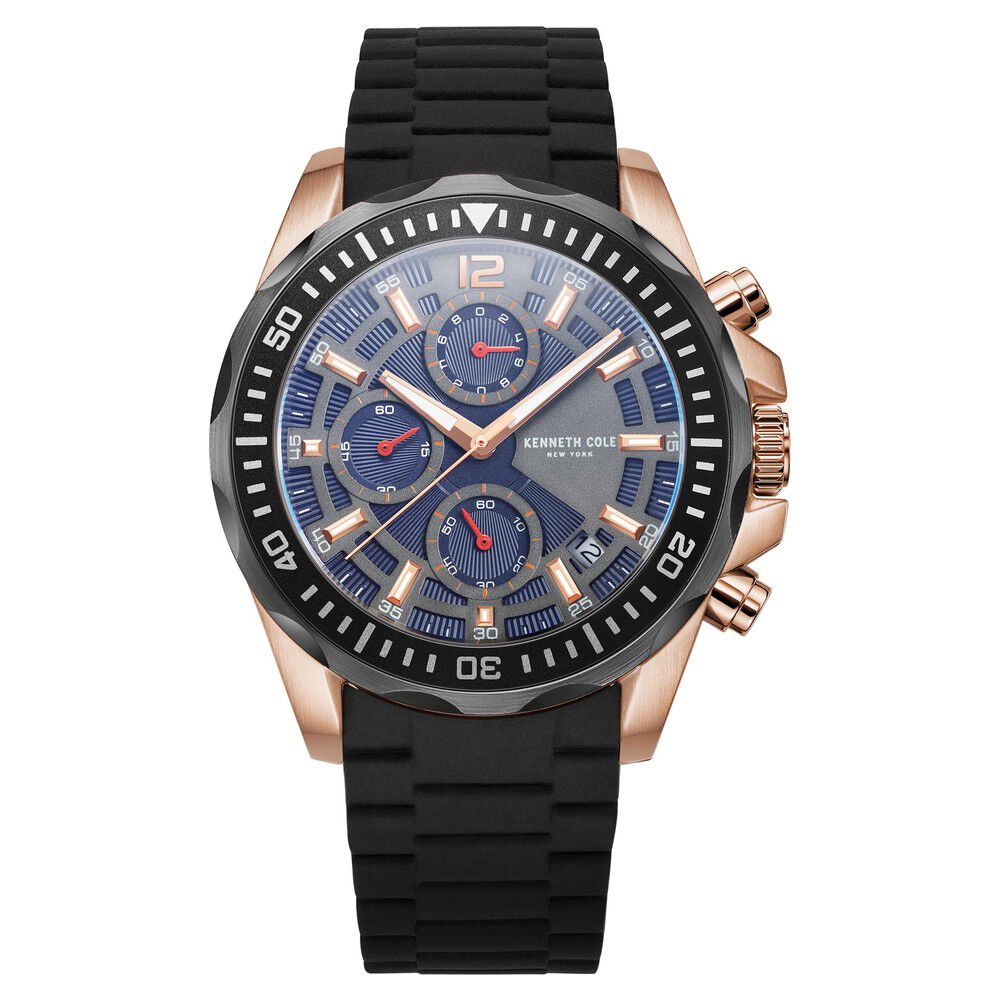 Kenneth Cole Chronograph Blue Dial Watch for Men NEKCWGQ2222204MN